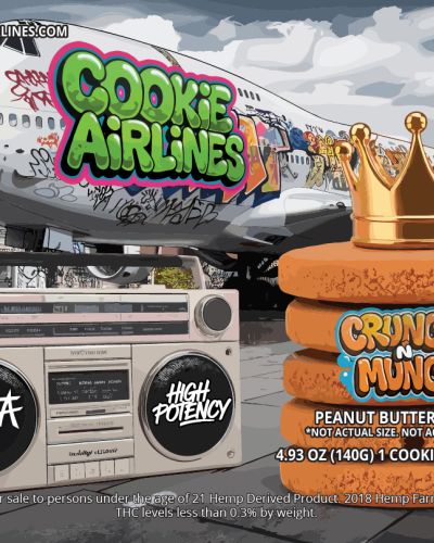 Cookie Airlines Cookies Crunch N Munch D9 250MG