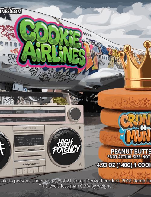 Cookie Airlines Cookies Crunch N Munch D9 250MG