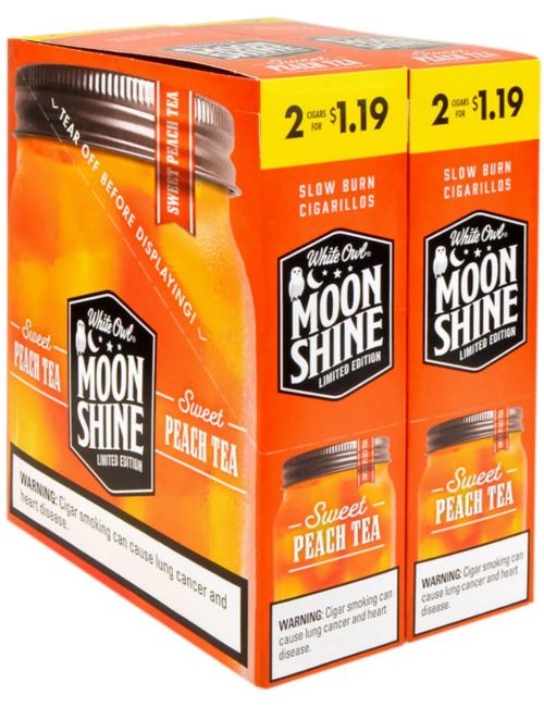 White Owl Sweet Peach Tea Moonshine 2pk