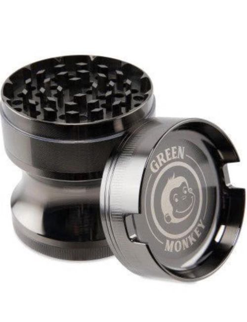 Green Monkey 4pc Magnetic Grinder w/ AshTray