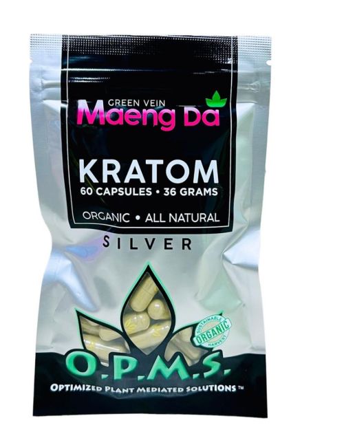 OPMS Silver Green Maeng Da Caps 60ct