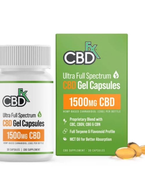 CBDFX Gel Capsules 1500mg