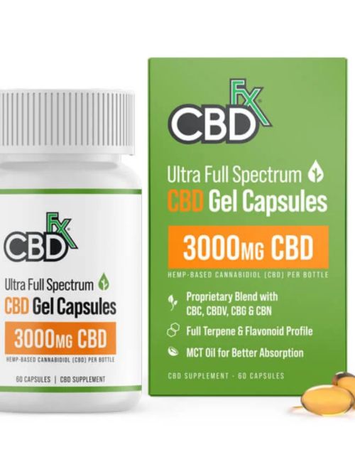 CBDFX Gel Capsules 3000mg