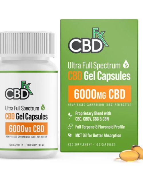 CBDFX Gel Capsules 6000mg