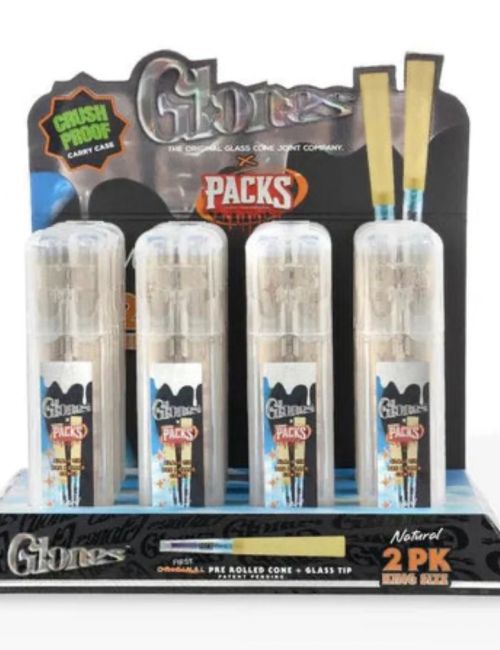 Packs x Glones Glass Tip Cones King 2ct