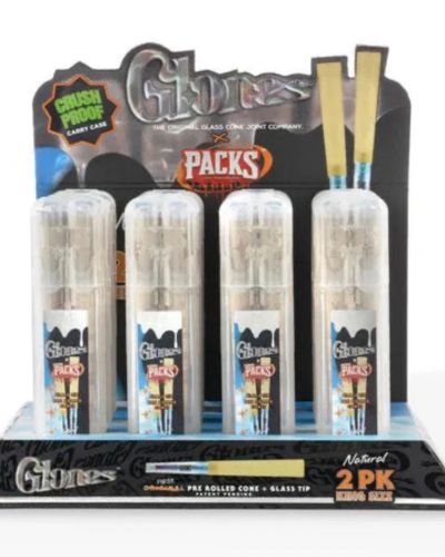Packs x Glones Glass Tip Cones King 2ct
