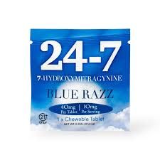 24-7 40mg 5pk Blue Razz
