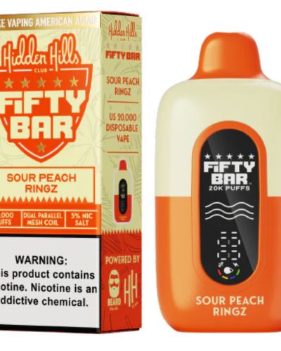 Fifty Bar 20k Sour Peach Ringz