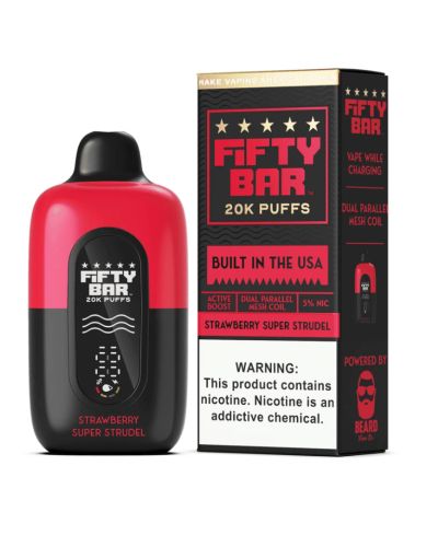 Fifty Bar 20k Strawberry Super Strudle
