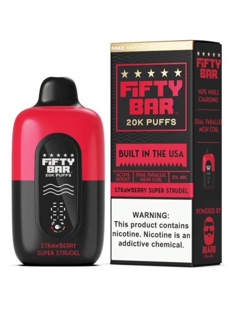 Fifty Bar 20k Strawberry Super Strudle