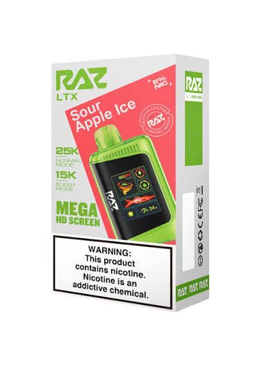 RAZ LTX25k Sour Apple Ice