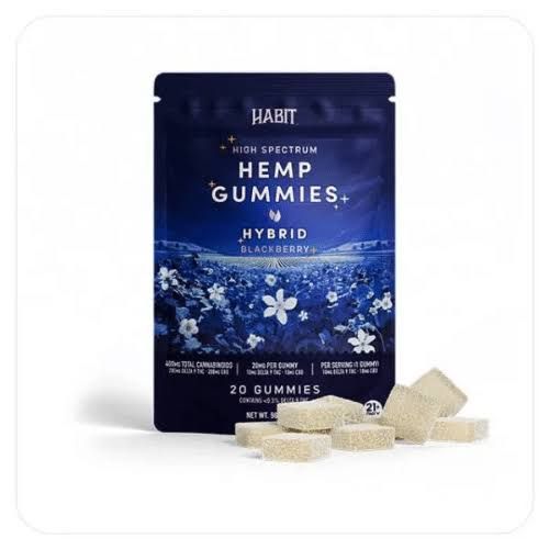 Habit D9 Gummies 400mg Blackberry 20ct