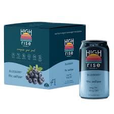 High Rise THC Seltzer 5mg Blueberry