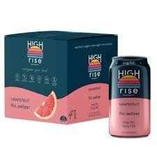 High Rise THC Seltzer 5mg Grapefruit