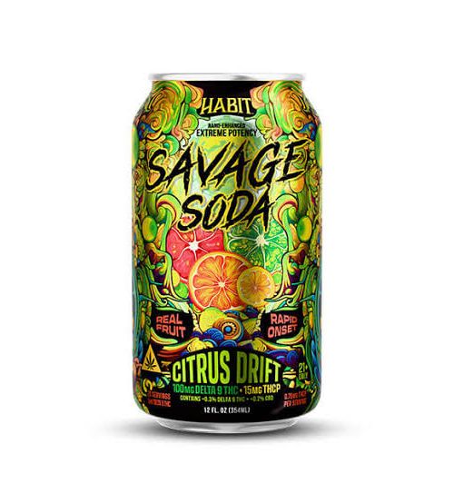 Habit D9 THCP Savage Soda 115mg Citrus Drift