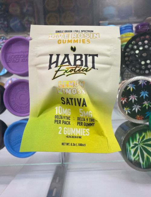 Habit D9 Live Rosin Gummies 10mg Lemon Mimosa 2ct