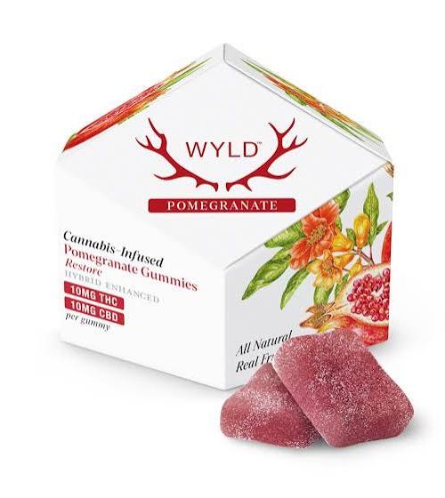 WYLD 10mg Restore Gummies Pomegranate 10ct