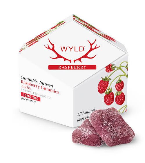 WYLD 10mg Active Gummies Raspberry 10ct