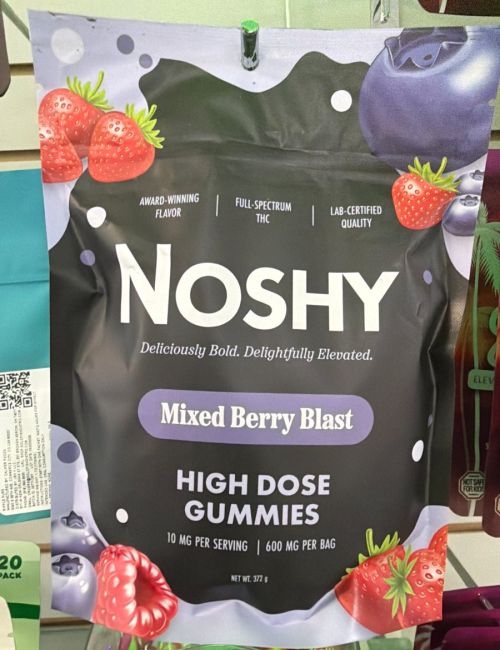 Noshy High Dose Gummies Mixed Berry Blast