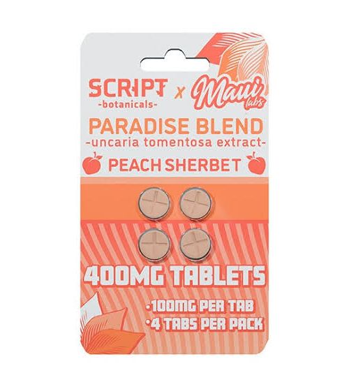 Script Peach Sherbet 4ct