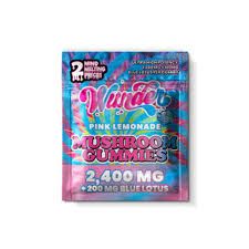 Wunder Mushroom Blue Lotus Gummies Pink Lemonade 2ct