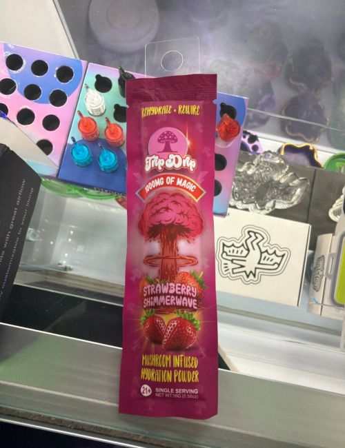 TripDrip Mushroom Powder 1000mg Strawberry Shimmerwave