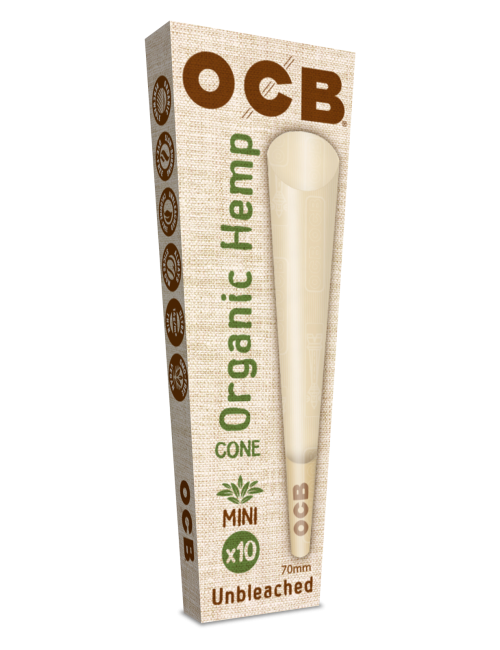 OCB Organic Hemp Cone Unbleached Mini 10pk