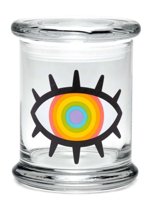 Pulsar Woke Rainbow Eye Glass Storage Jar - Large
