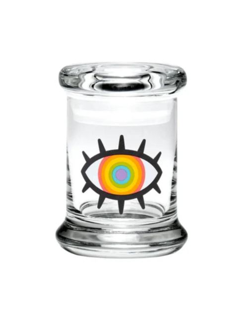 Pulsar Woke Rainbow Eye Glass Storage Jar - Small