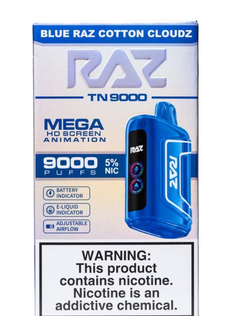 RAZ TN9000 Blue Raz Cotton Clouds