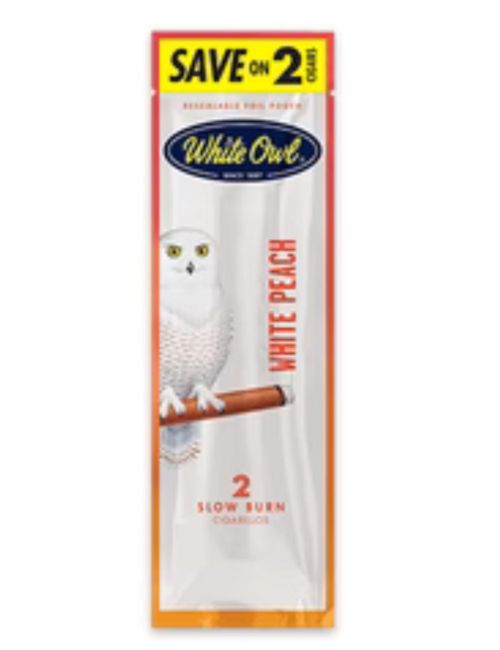 White Owl Peach 2pk