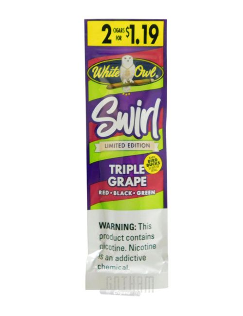 White Owl Swirl Triple Grape 2pk