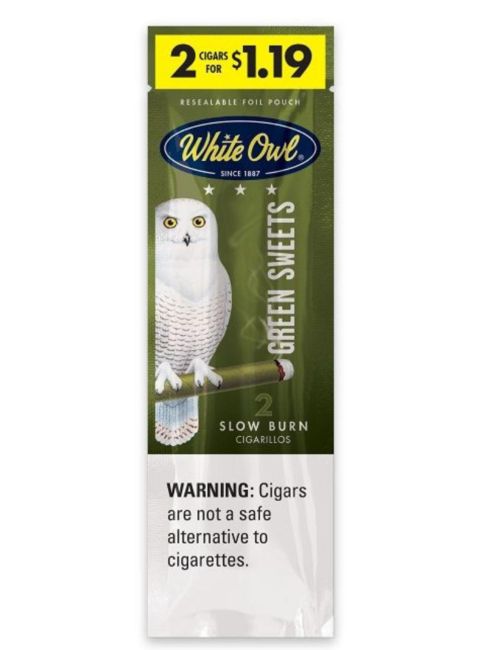 White Owl Green Sweets 2pk