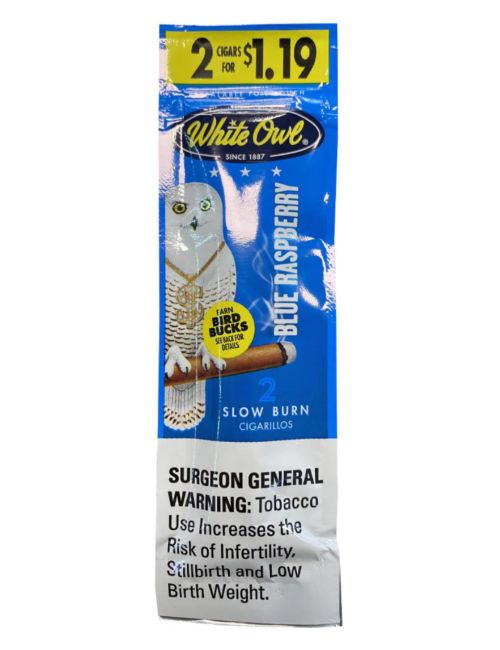 White Owl Blue Raspberry 2pk