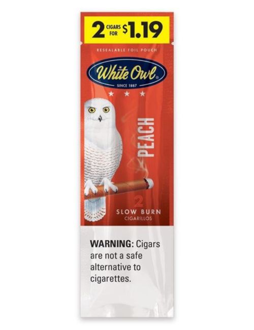 White Owl White Peach 2pk