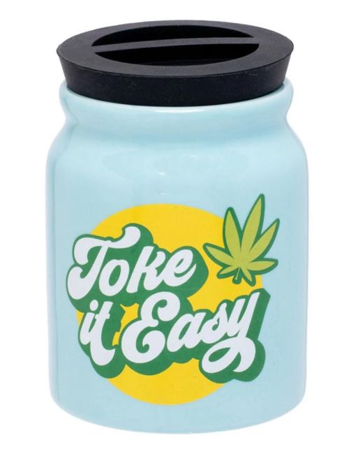 Toke It Easy Ceramic Stash Jar