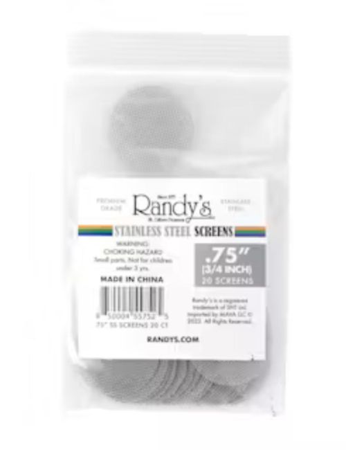 Randy's Stainless Steel Screens .75 20PK